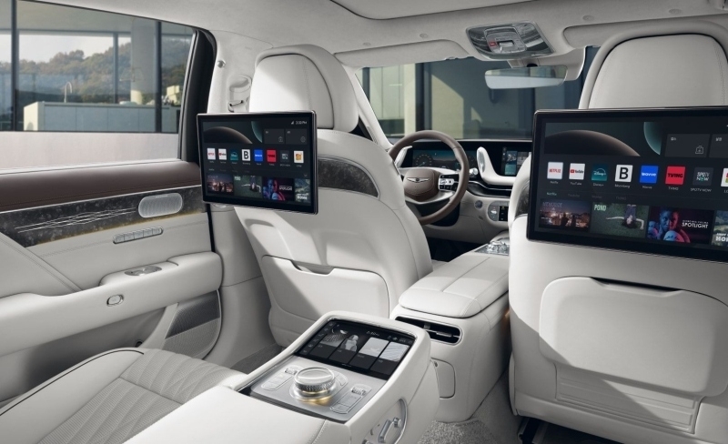 Hyundai G90, 14,6 дюймдік екі артқы монитор